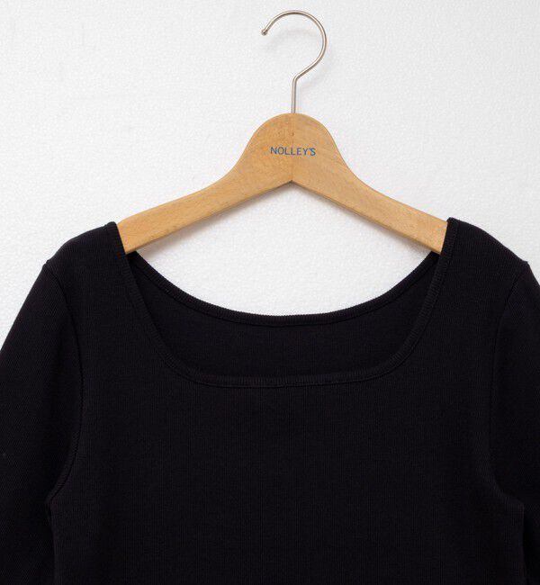 NOLLEY'S「ベアテレコ5分袖2WAYプルオーバーカットソー」|Tシャツ・カットソー|