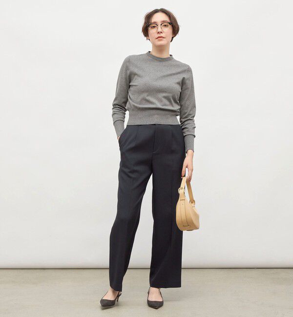 NOLLEY'S「《手洗い可能》襟レース2WAYプルオーバーニット」|ニット・セーター|