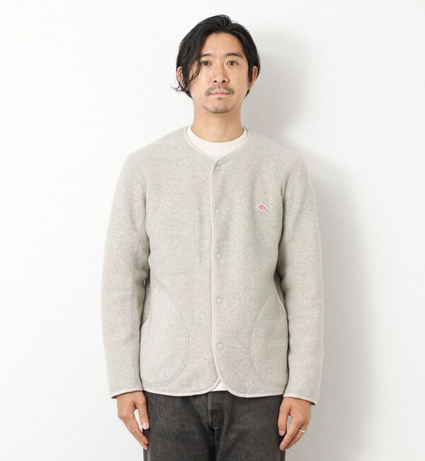 NOLLEY'S goodman「【DANTON/ダントン】JD-8939 FLEECE COLLARLESS JACKET 25AW」|ブルゾン・スタジャン|