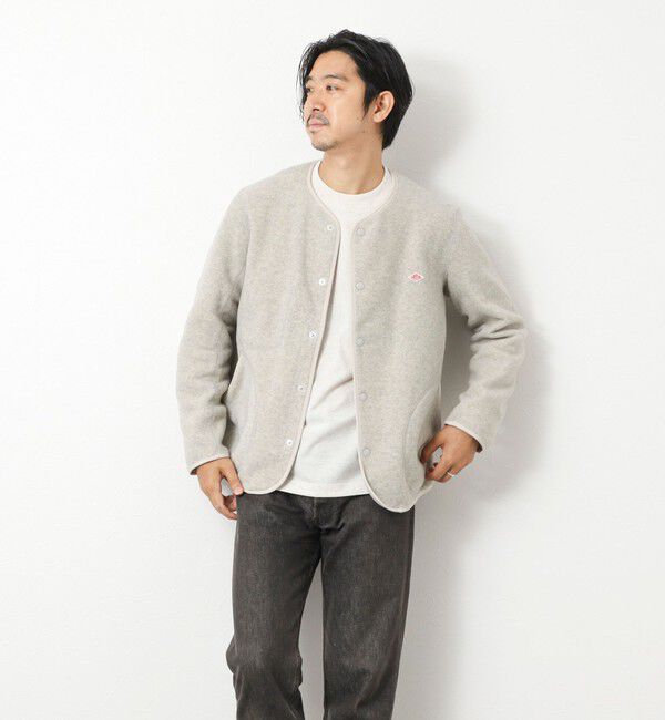 NOLLEY'S goodman「【DANTON/ダントン】JD-8939 FLEECE COLLARLESS JACKET 25AW」|ブルゾン・スタジャン|