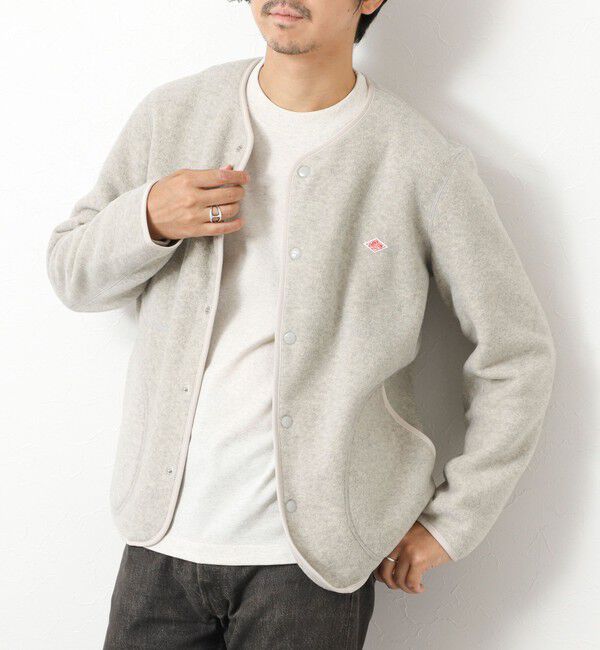 NOLLEY'S goodman「【DANTON/ダントン】JD-8939 FLEECE COLLARLESS JACKET 25AW」|ブルゾン・スタジャン|