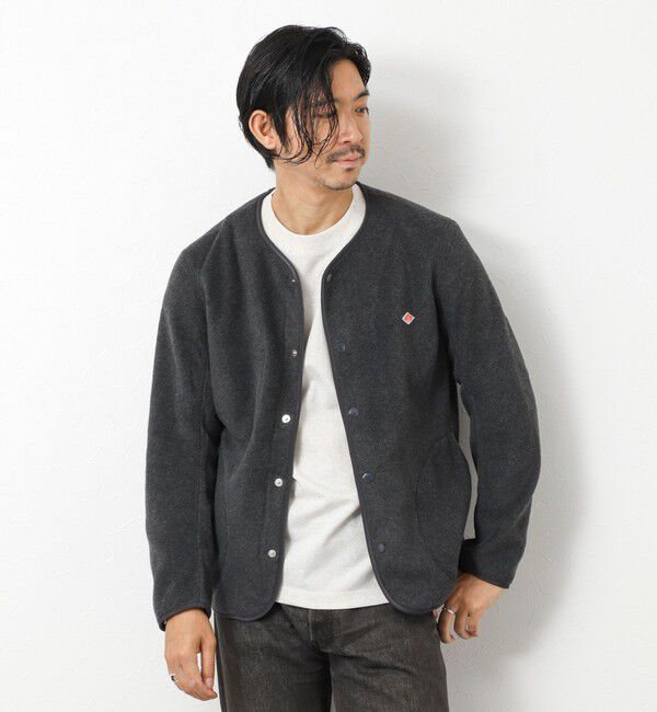 NOLLEY'S goodman「【DANTON/ダントン】JD-8939 FLEECE COLLARLESS JACKET 25AW」|ブルゾン・スタジャン|