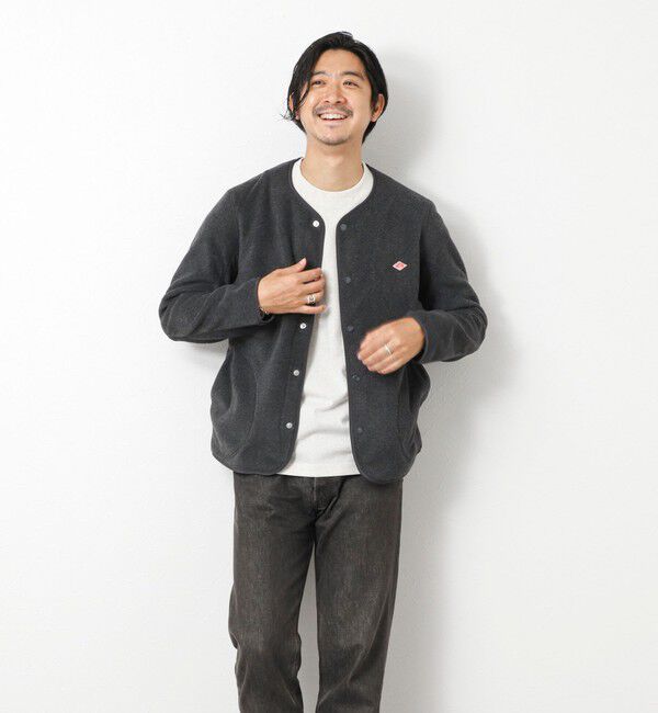 NOLLEY'S goodman「【DANTON/ダントン】JD-8939 FLEECE COLLARLESS JACKET 25AW」|ブルゾン・スタジャン|