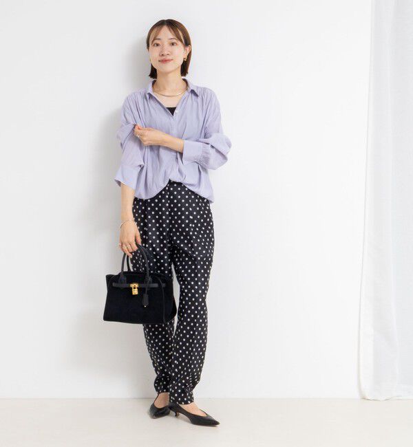 NOLLEY'S sophi「ウォッシャブル割繊プルオーバーシャツ」|シャツ・ブラウス|