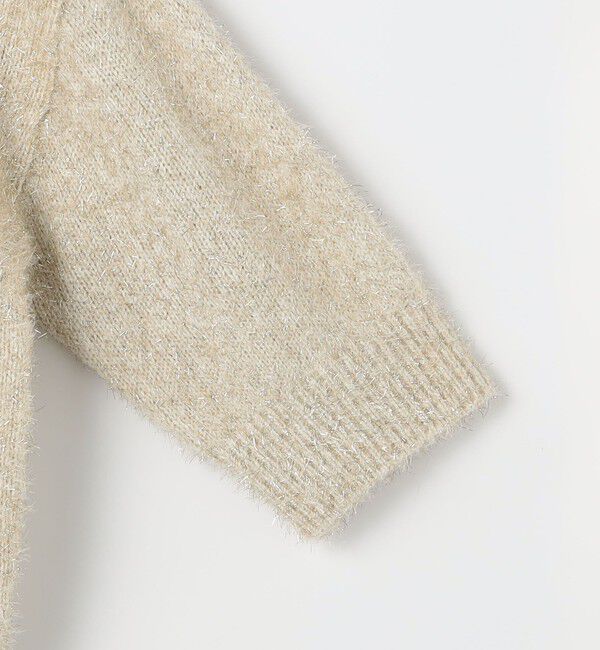 NOLLEY'S sophi「キラキラフェザー2WAY5分袖プルオーバーニット」|カーディガン|