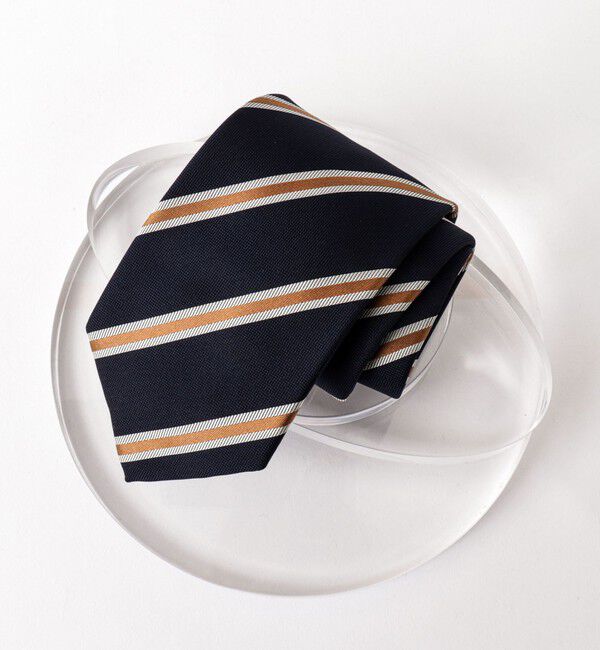 NOLLEY'S goodman「コバスシャインストライプネクタイ 25AWコレクション」|ネクタイ・蝶ネクタイ|ネイビー系1