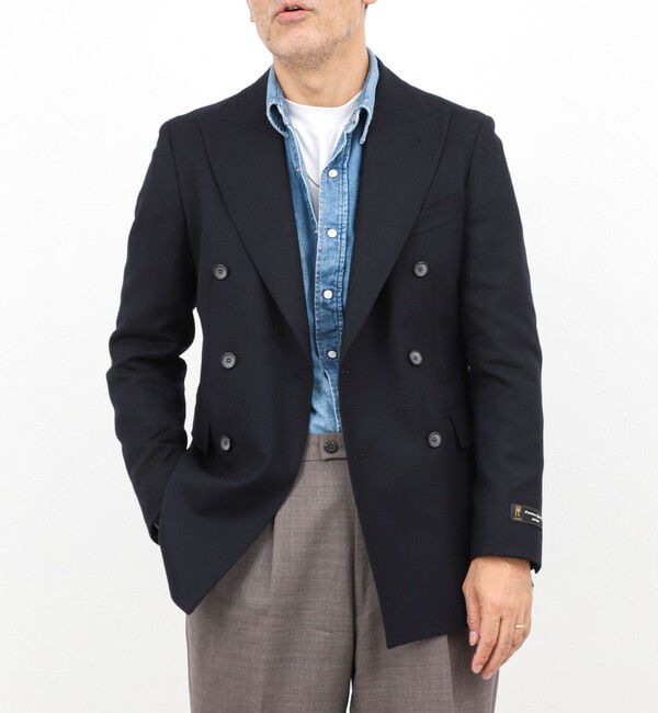 NOLLEY'S goodman「《ビジカジ対応》尾州 WOOL W JACKET 25AW」|テーラードジャケット|