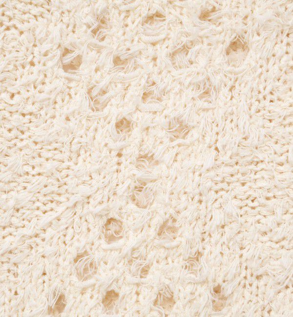 NOLLEY'S「《手洗い可能》カットフェザーヤーン透かし柄2WAYカーディガン」|カーディガン|