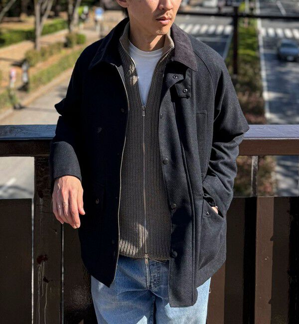 NOLLEY'S goodman「《ビジカジ対応》【TECHTWEED】【SORONA】中綿ユーティリティジャケット 25AW」|ブルゾン・スタジャン|