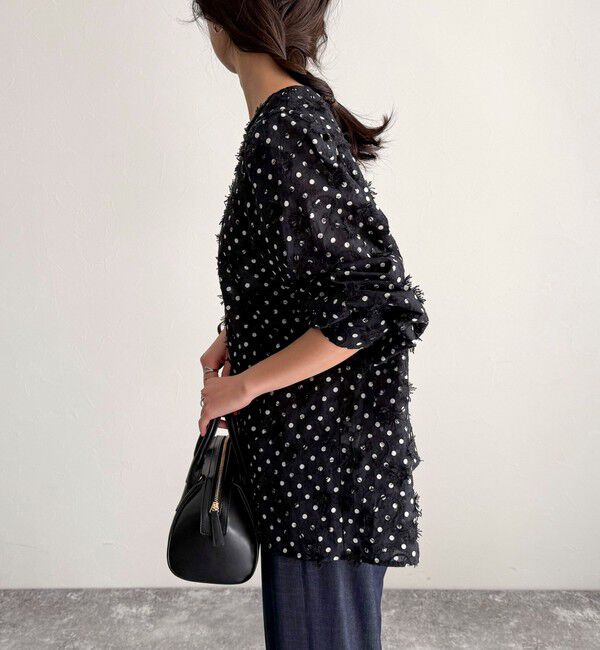 fredy emue「3D刺繍ドットチュニックブラウス」|シャツ・ブラウス|