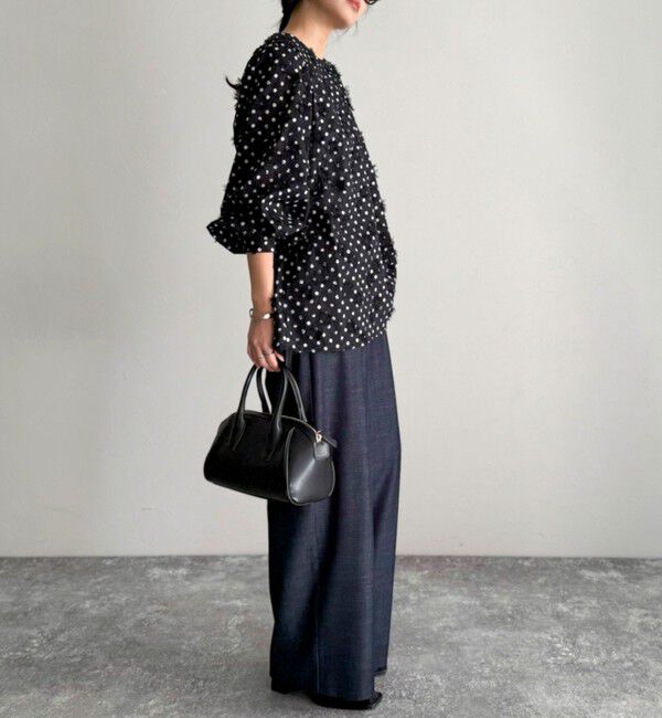 fredy emue「3D刺繍ドットチュニックブラウス」|シャツ・ブラウス|