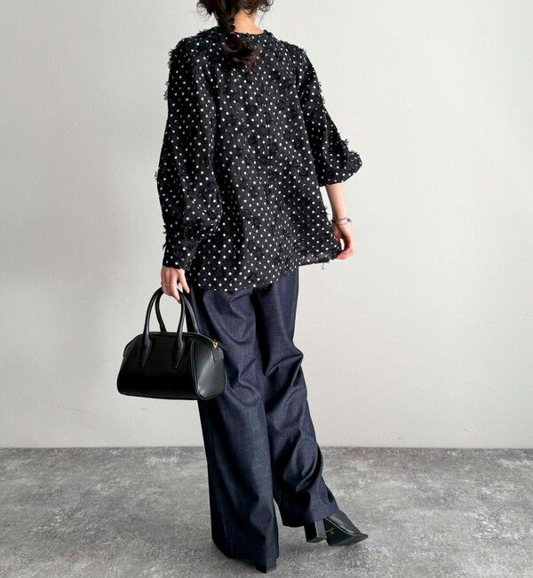 fredy emue「3D刺繍ドットチュニックブラウス」|シャツ・ブラウス|