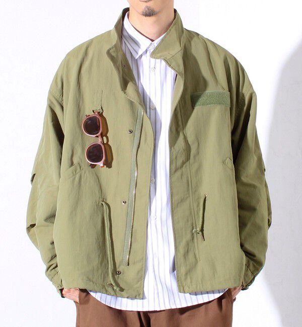 GLOSTER「【GLOSTER/グロスター】ミリタリーテイスト ショート丈モッズブルゾン 裏メッシュ」|ブルゾン・スタジャン|