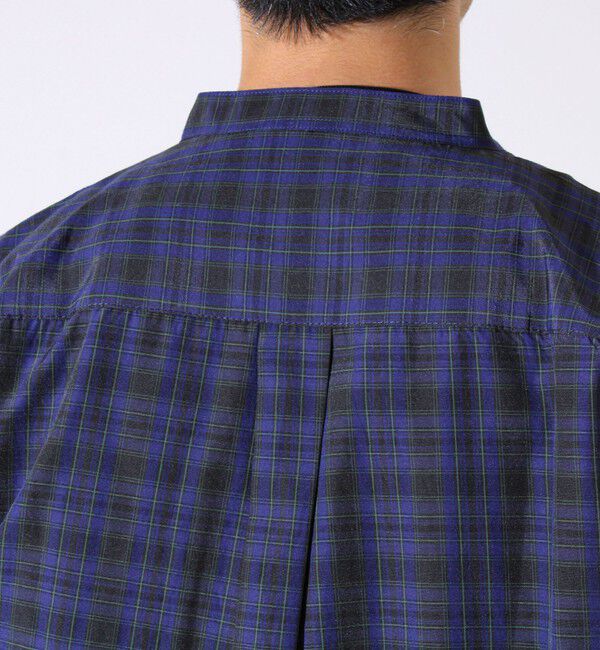 GLOSTER「【GLOSTER/グロスター】T/Cブロード バンドカラーシャツ（ギンガム/タータン）」|シャツ・ブラウス|