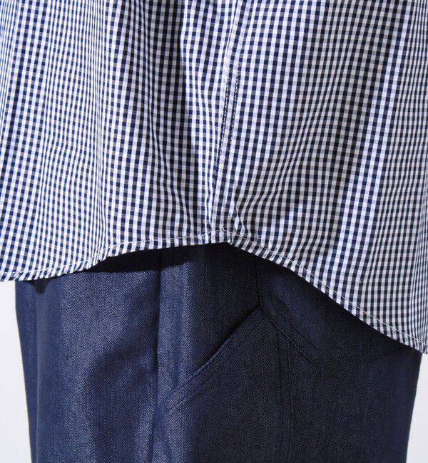 GLOSTER「【GLOSTER/グロスター】T/Cブロード バンドカラーシャツ（ギンガム/タータン）」|シャツ・ブラウス|