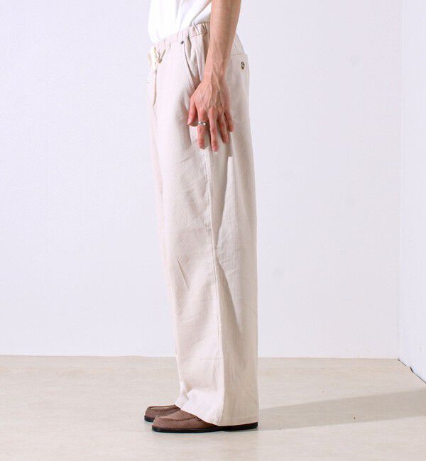 GLOSTER「【セットアップ対応】【GEVACO】コーデュロイ イージーワイドパンツ」|チノ|