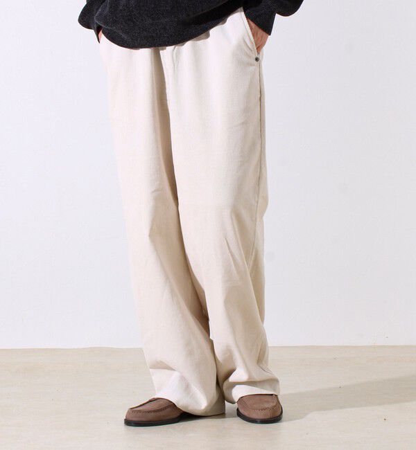 GLOSTER「【セットアップ対応】【GEVACO】コーデュロイ イージーワイドパンツ」|チノ|