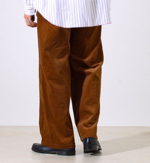 GLOSTER「【セットアップ対応】【GEVACO】コーデュロイ イージーワイドパンツ」|チノ|