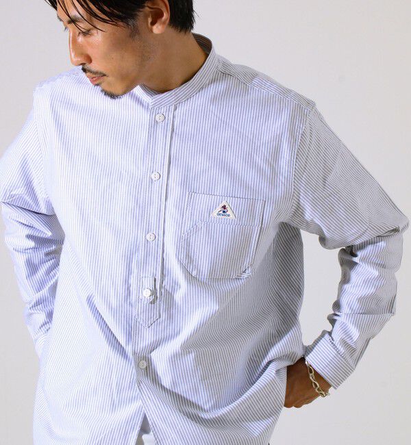 GLOSTER「【シーズンレス】【GEVACO】オックスバンドカラーシャツ」|シャツ・ブラウス|