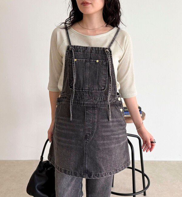 fredy emue「デニムサロペットチュニック」|オールインワン|