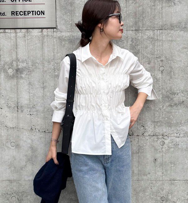 fredy emue「【@sora_522m企画】シャーリングシャツ」|シャツ・ブラウス|