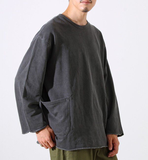 GLOSTER「【秋の一枚着にちょうどいい】9分袖ダブルポケットプルオーバー」|Tシャツ・カットソー|