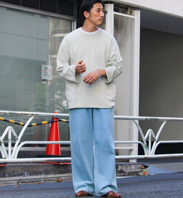 GLOSTER「【秋の一枚着にちょうどいい】9分袖ダブルポケットプルオーバー」|Tシャツ・カットソー|