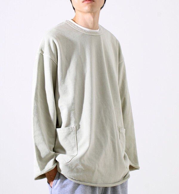 GLOSTER「【秋の一枚着にちょうどいい】9分袖ダブルポケットプルオーバー」|Tシャツ・カットソー|