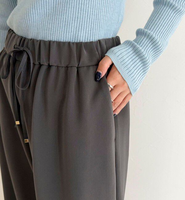 fredy emue「【リピーター続出！/高身長サイズあり】とろみWarmストレートイージーパンツ」|チノ|