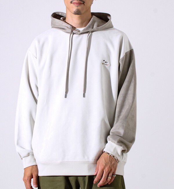 GLOSTER「【新配色で再登場】フレブルスエード バイカラーパーカー」|パーカー|