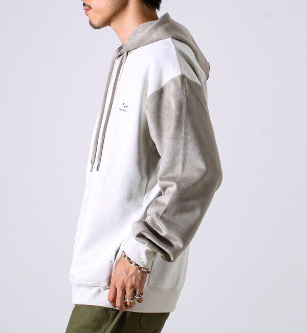 GLOSTER「【新配色で再登場】フレブルスエード バイカラーパーカー」|パーカー|