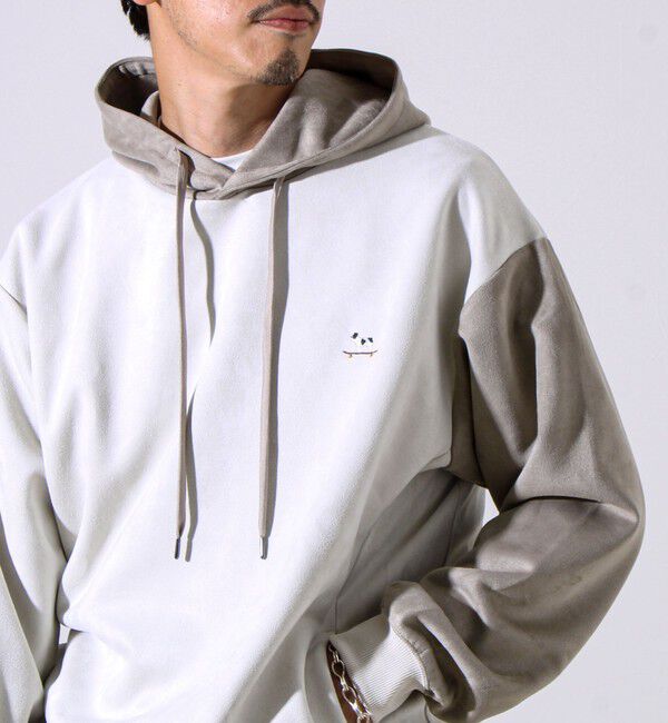 GLOSTER「【新配色で再登場】フレブルスエード バイカラーパーカー」|パーカー|