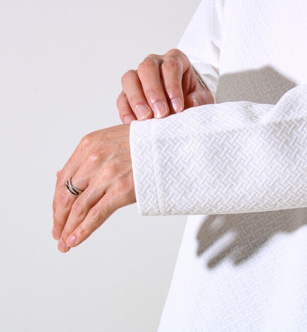 GLOSTER「【人気シリーズ第2弾】【新柄ジャガード登場】フクレクロスジャガードロンT」|Tシャツ・カットソー|