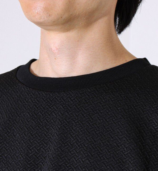 GLOSTER「【人気シリーズ第2弾】【新柄ジャガード登場】フクレクロスジャガードロンT」|Tシャツ・カットソー|