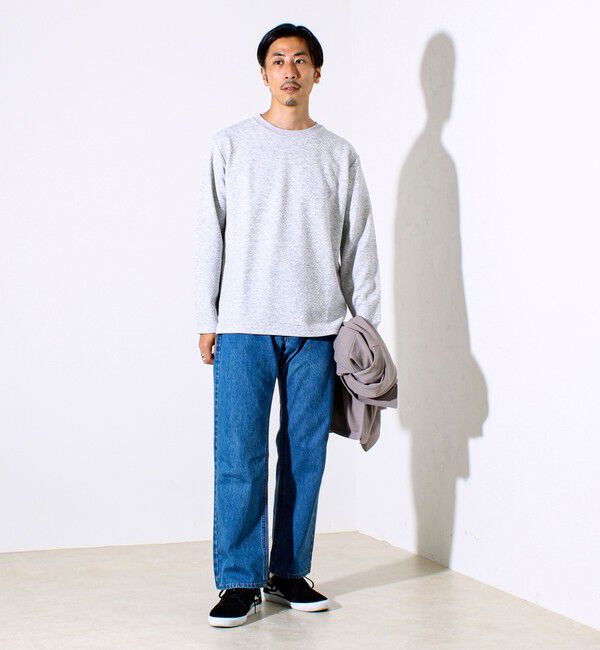 GLOSTER「【人気シリーズ第2弾】【新柄ジャガード登場】フクレクロスジャガードロンT」|Tシャツ・カットソー|