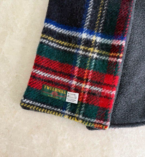 fredy emue「《別注》【TWEED MILL/ツイードミル】ウールチェック&times;フリースリバーマフラー」|マフラー|