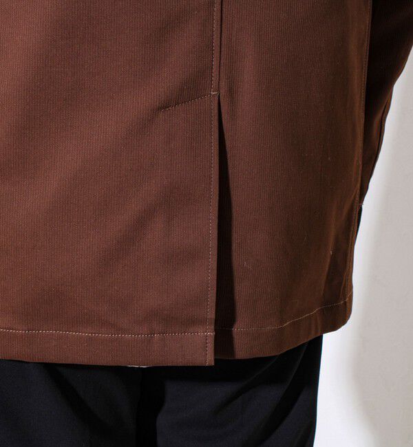 GLOSTER「【GLOSTER定番/ビジカジ対応】コードストライプ スタンドフードブルゾン」|ブルゾン・スタジャン|