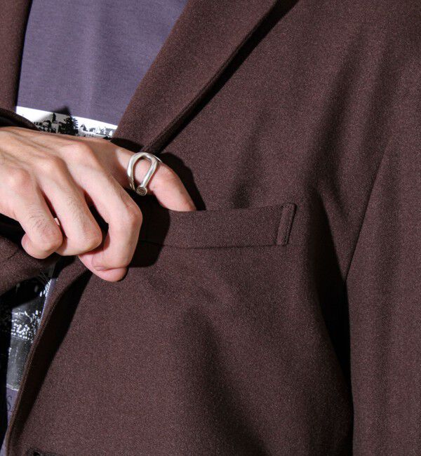 GLOSTER「【オンオフ兼用の大人カジュアルジャケット】両面起毛 ストレッチジャケット」|テーラードジャケット|