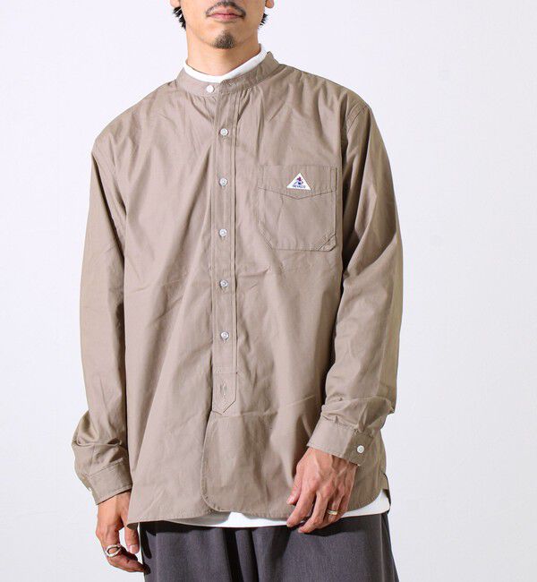 GLOSTER「【GEVACO/ゲバコ】起毛バンドカラーシャツ」|シャツ・ブラウス|