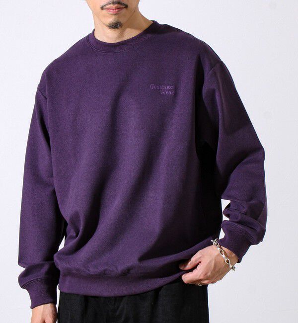 GLOSTER「【GOODNESS WEAR】ソフトタッチ裏起毛クルーネックスウェット」|スウェット・ジャージ|