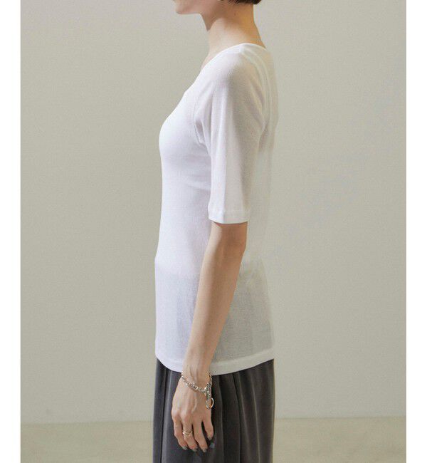 SALON adam et rope'「nu=layerジェントルVネックシアーTシャツ」|Tシャツ・カットソー|