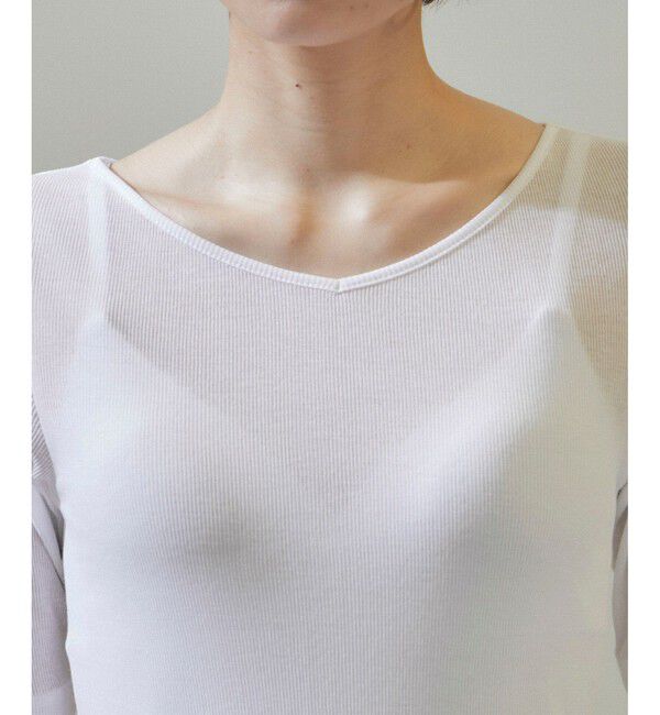 SALON adam et rope'「nu=layerジェントルVネックシアーTシャツ」|Tシャツ・カットソー|