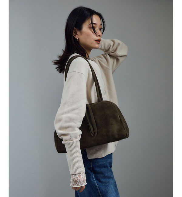 SALON adam et rope'「【WEB限定】スウェードソフトミドルボストン」|ボストンバッグ|