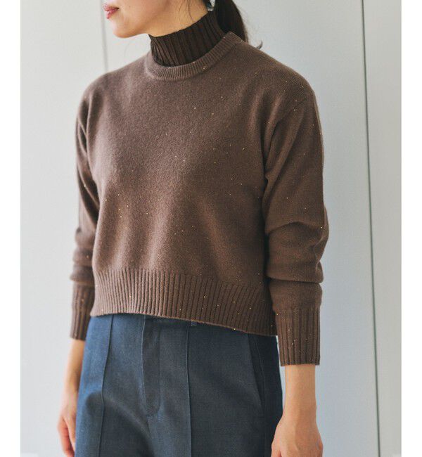 ROPE「スーパーファインメリノウールスパンコールニット」|ニット・セーター|