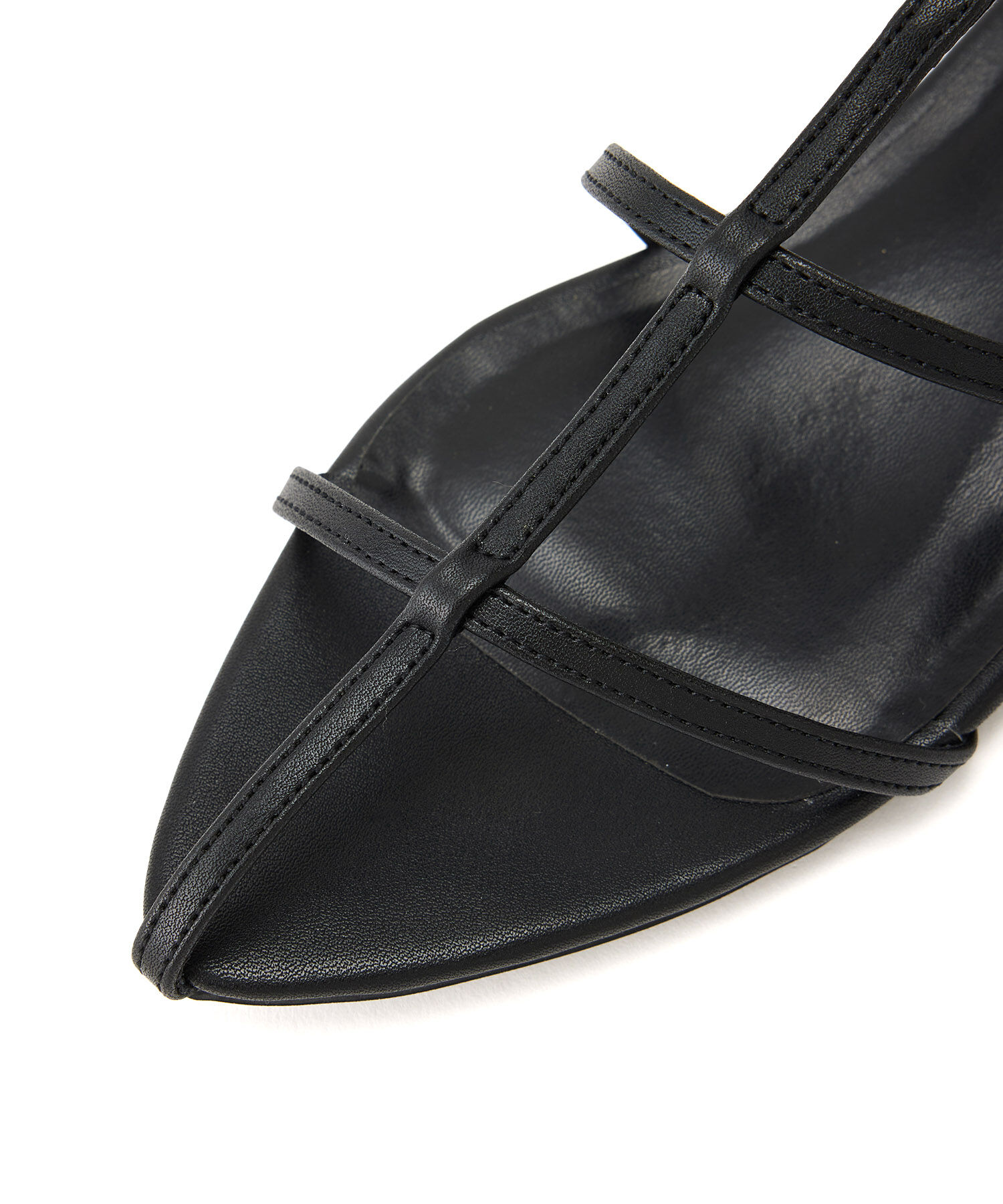 Juze「ボーンアンクルストラップフラットサンダル」|サンダル|