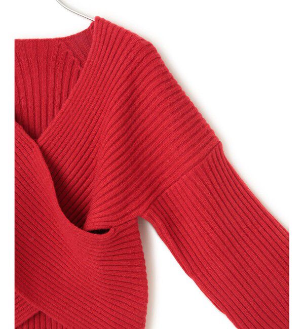 VIS「ふんわりカシュクールニットプルオーバー」|ニット・セーター|