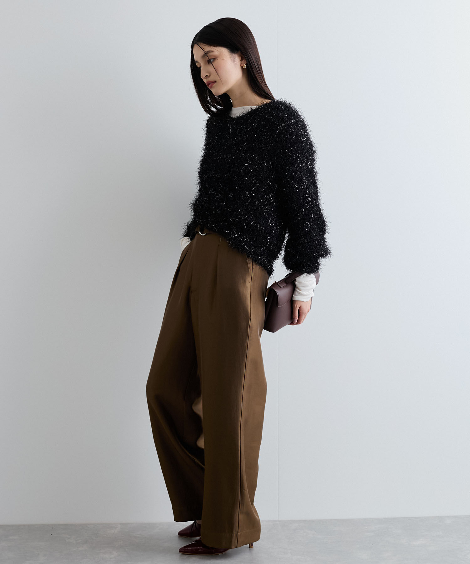 VIS「【洗える】ふわキラニットプルオーバー」|ニット・セーター|