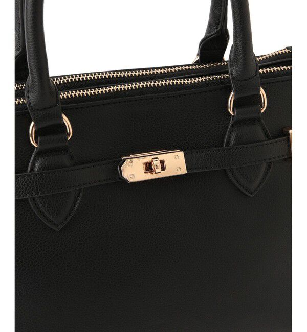 VIS「【新色追加】【2WAY】フロント金具3層トートバッグ」|ショルダー・メッセンジャー|