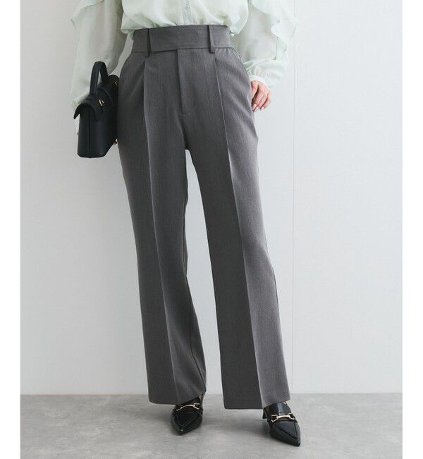 VIS「太ベルトディテールストレートスラックスパンツ」|スラックス|