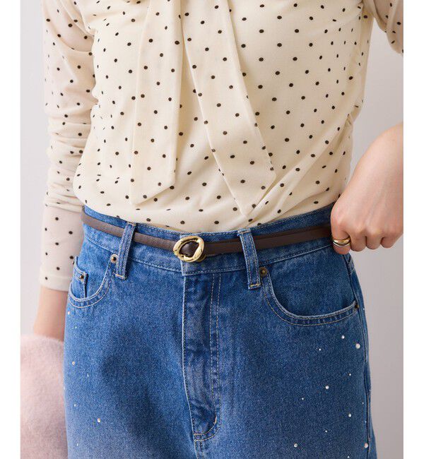 VIS「10ｍｍ巾変形メタルバックルピンレスベルト」|ベルト|